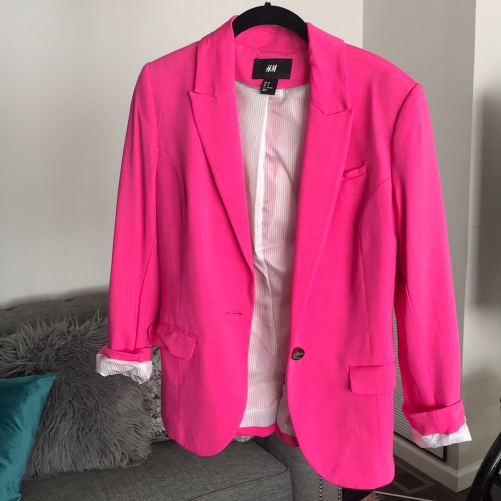 Pink H&M blazer jacket